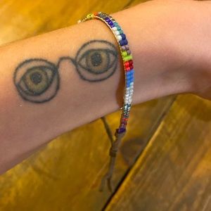 Delicate beaded leather adjustable colorful bracelet ❤️🧡💛💚💙🤎